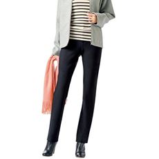 ハイテンション ストレートパンツ/ぐ～んと伸びて膝も出にくい(美脚パンツ・全方向ストレッチ・洗濯機OK・日本製生地・UVカット)