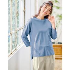 クルーネックTシャツ(7分袖)(綿100%・洗濯機OK)