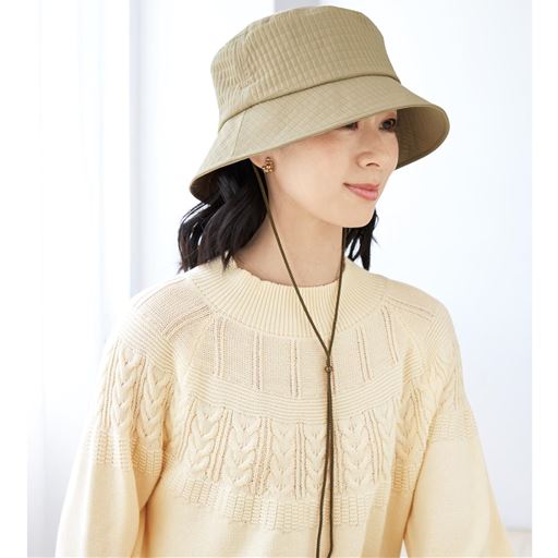 すっとはっと キルトバケット帽子