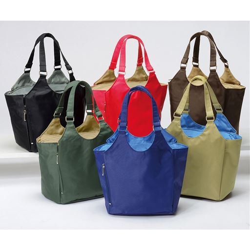 小振りな多機能手提げバッグ