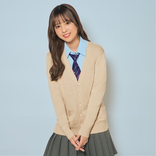 ライトベージュ<br>コーディネート例<br>モデル身長:156cm<br>Mサイズ着用