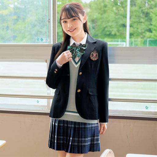 ネイビー<br>モデル身長:160cm<br>Mサイズ着用