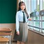 グレー<br>コーディネート例(身長160cm 55cm丈着用)