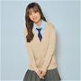 ライトベージュ<br>コーディネート例<br>モデル身長:156cm<br>Mサイズ着用