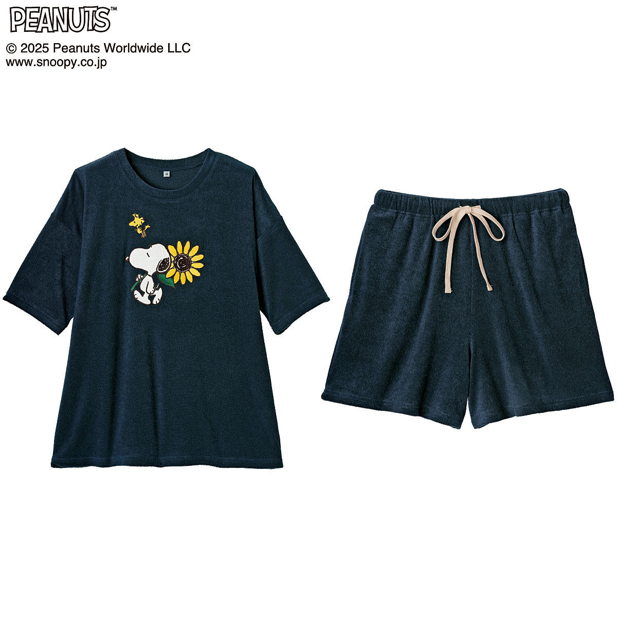 SUKU  ひまわり模様 ルームウェアセット UNISEX PYJAMA SET 25FW－01 | SUKU HOME