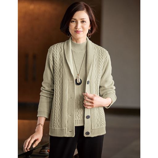 【日本製】ウール100%ニットジャケット