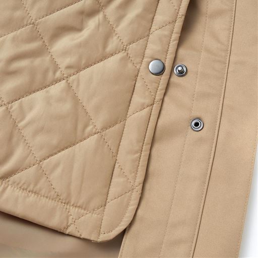 取り外し可能なライナージャケット ライトアウターとして活躍する中わたジャケットは軽くて温度調整に便利 <br>※こちらのカラーの販売はございません。