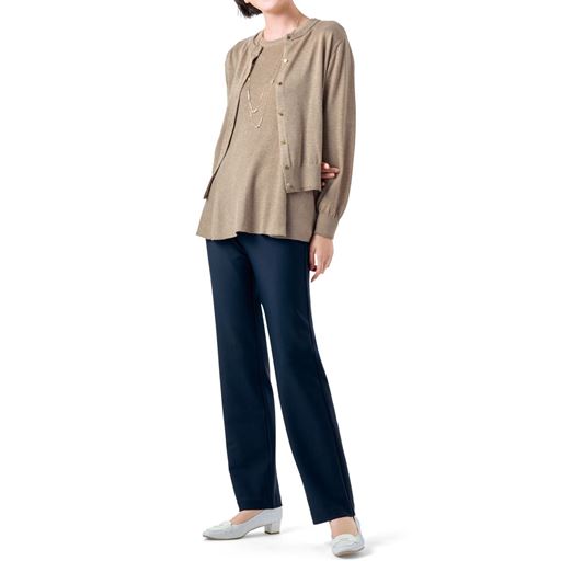 ネイビー コーディネート例 インナーはMS-3197を着用しています