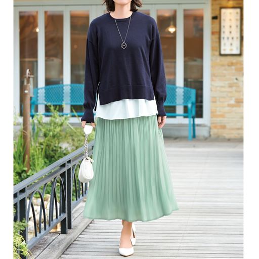 ネイビー コーディネート例