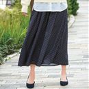 フロントタックプリントフレアスカート