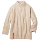 サイドスリットチュニックニット