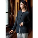 日本製　和紙透かし編みニットカーディガン