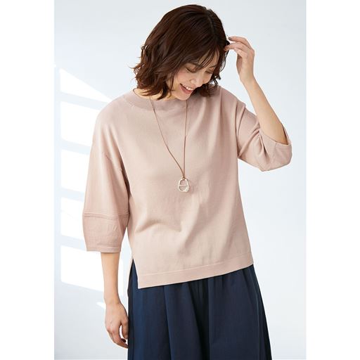 スマートドライ&reg; ランタンスリーブニット(吸汗速乾・UVカット・接触冷感)