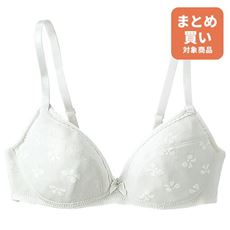 3/4カップブラジャー(Tシャツみたいなブラ®)(ワイヤーなし)(ふんわりカップ)(AA65～)