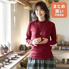 メロー使いハイネックTシャツ(洗濯機OK)