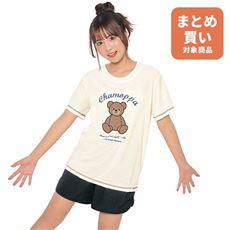 くま柄Tシャツ