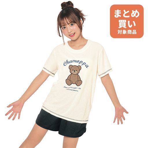 くま柄Tシャツ