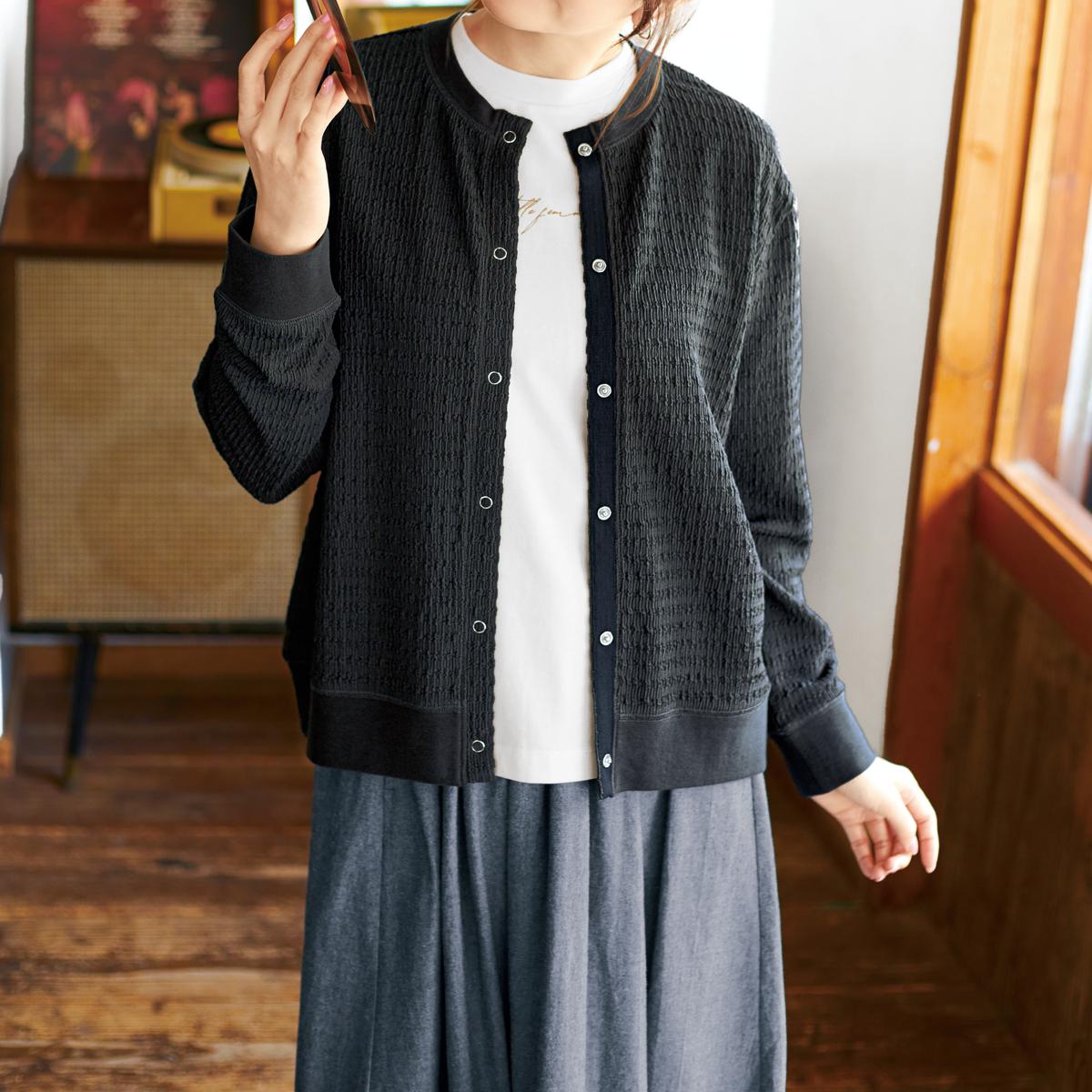 ジャカードカーディガン - ファッション通販ならセシール(cecile)