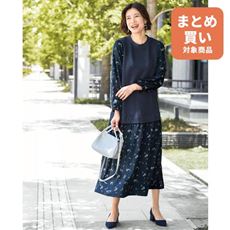 異素材ドッキングワンピース