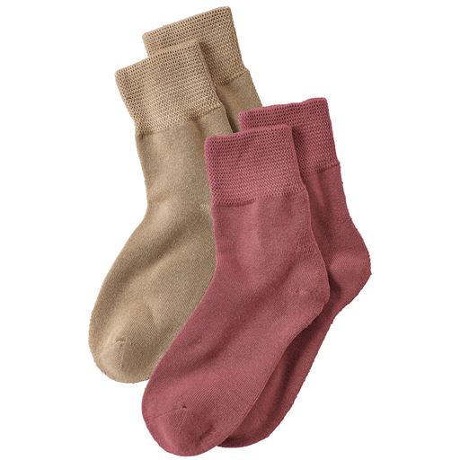 B(ベージュ・ピンク) 色・柄違い2足組
