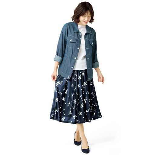 ネイビー系 70cm丈 コーディネート例