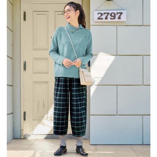 ブラック系 股下50cm コーディネート例