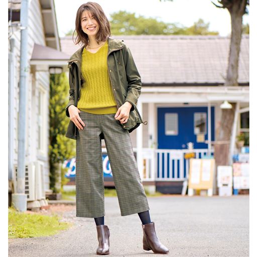 チェック コーディネート例