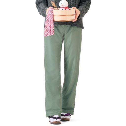 グレイッシュグリーン(裏シャギー:アイボリー)