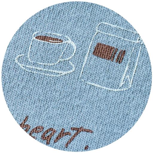 スモークブルー 生地拡大