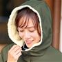 フードは首元を閉じればしっかり防寒