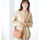 姫路レザー　軽量はっ水ショルダーバッグ