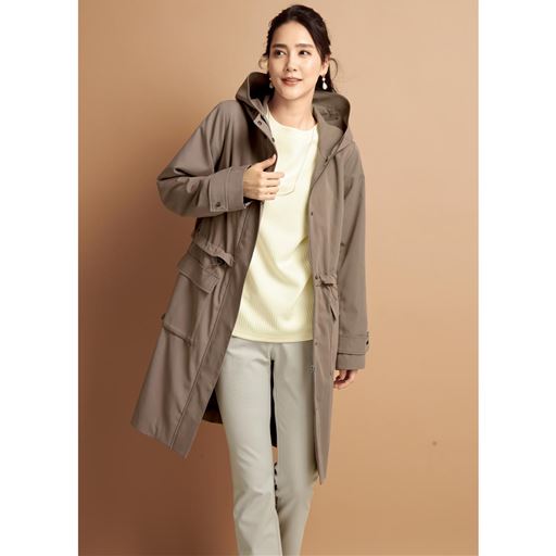 ライナー付きフーディコート