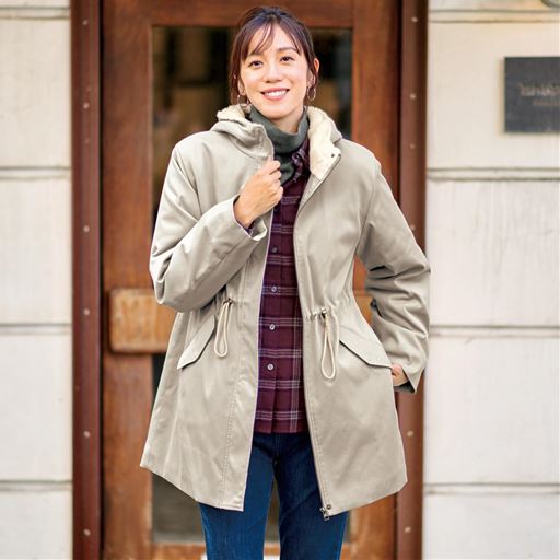 裏ふわあったかはっ水コート