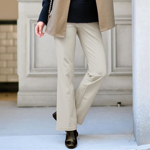 裏起毛ハイテンションブーツカットパンツ