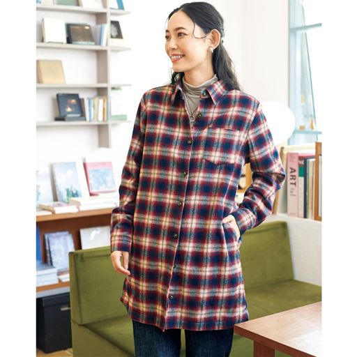 裏フリースチュニックシャツ