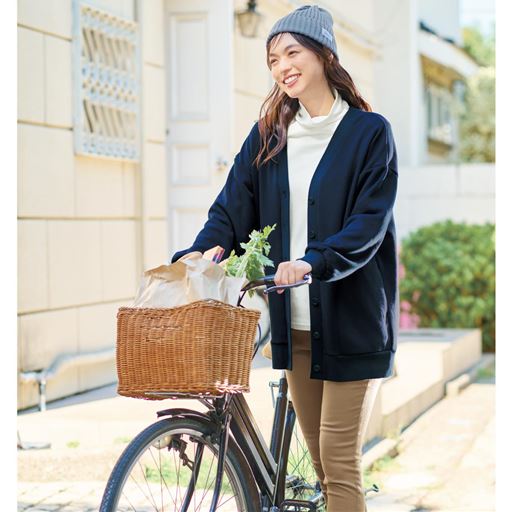 裏シャギーカーディガン