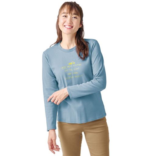 クルーネックプリントTシャツ(綿100%)