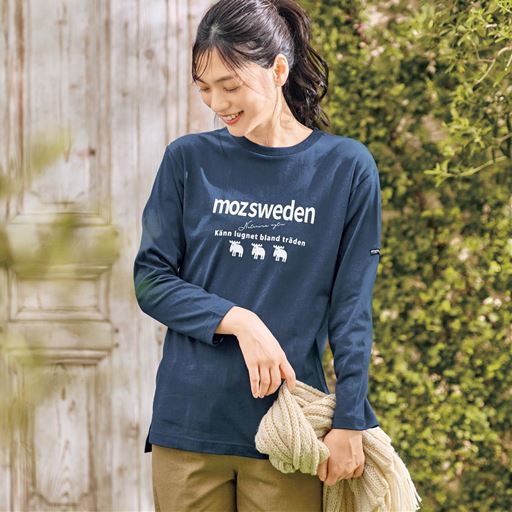 ロゴ長袖Tシャツ(moz)