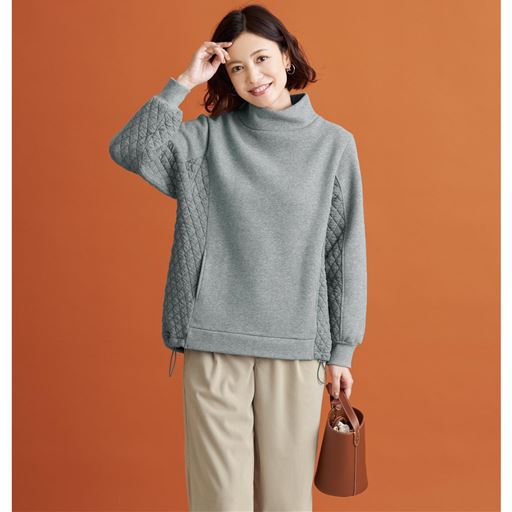 キルト切り替えプルオーバー