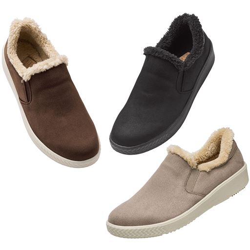 パンジー スェード調裏ボアスリッポン(PS1504)