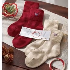 ぶ厚いあったかパイルソックス・2足組(総パイル)(日本製)(プレゼントにおすすめ)