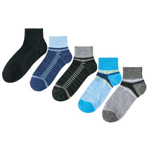 B 10cm丈色・柄違い5足組