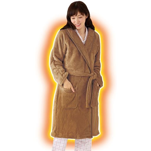 キャメル<br>お風呂上りもあったか!<br>※着用イメージ