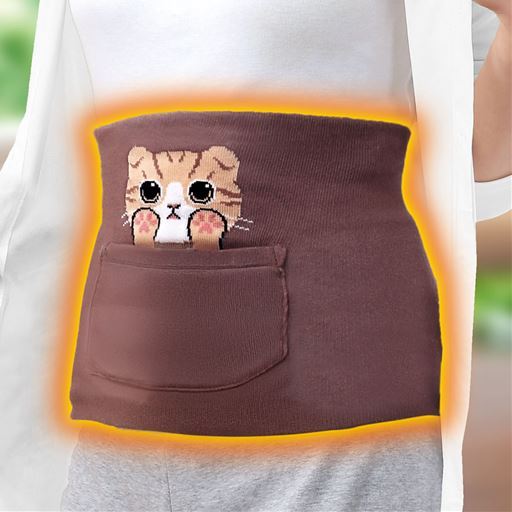 ひょっこり可愛い にゃんこ腹巻