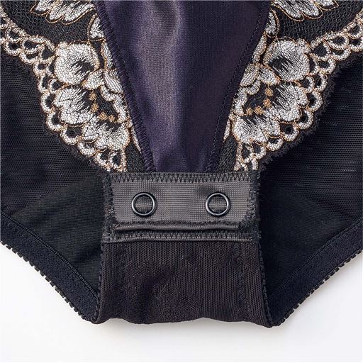 肌にやさしい ホック部分の角を丸くして痛くなりにくい クロッチ(股部分)拡大