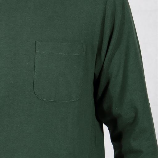 胸ポケット<br>モスグリーン着用