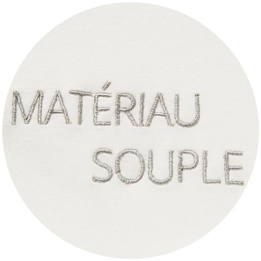 オフホワイト 生地拡大<br>意味:「柔らかい素材」