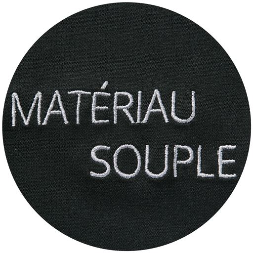 ブラック 生地拡大<br>意味:「柔らかい素材」