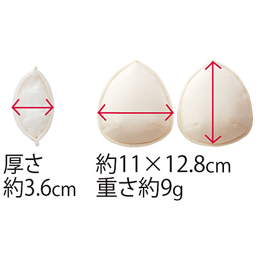 B(涙型パッド) ※しっかりハリのあるタイプ(2個セット)