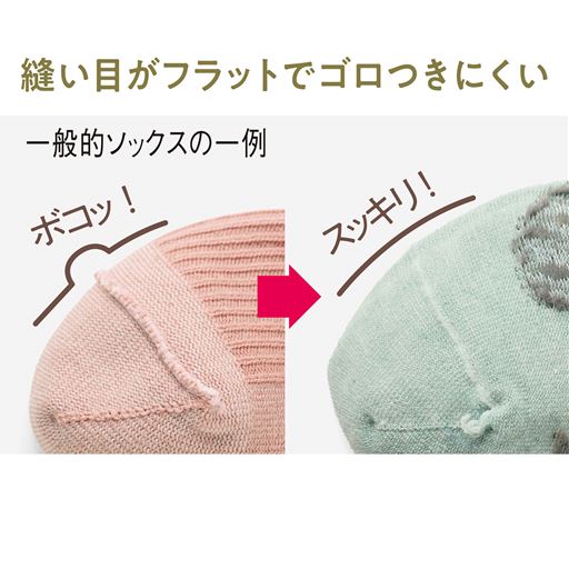 つま先のゴロ付き解消